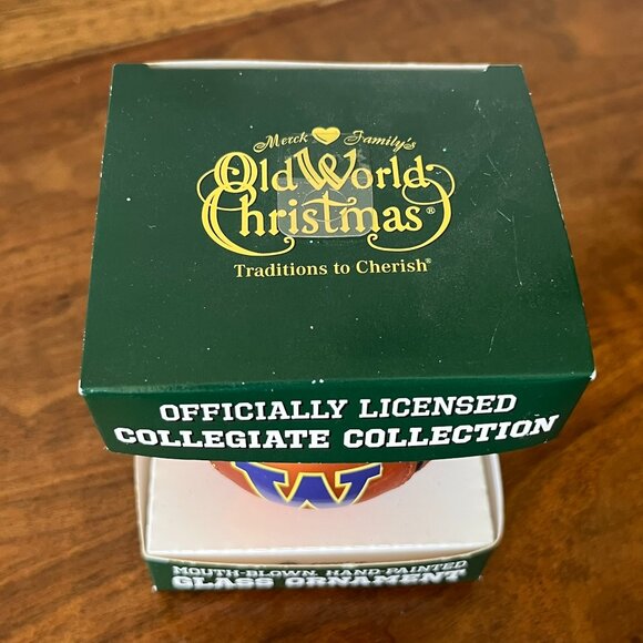 Old World Christmas UW Huskies Basketball Ornament 2009 University of Washington - Picture 4 of 9